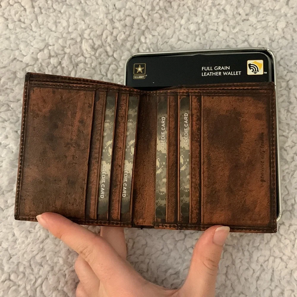 US Army Genuine Calf Leather Wallet